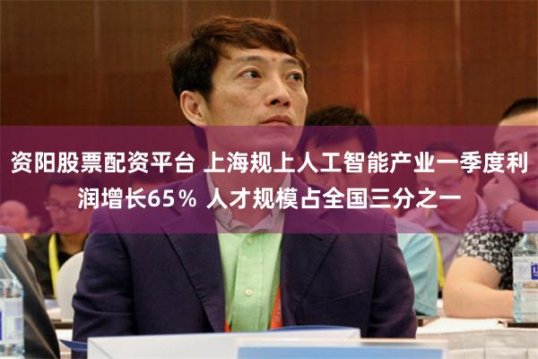 资阳股票配资平台 上海规上人工智能产业一季度利润增长65％ 人才规模占全国三分之一