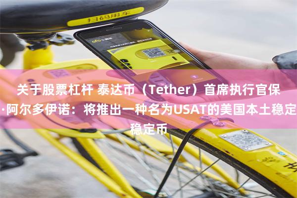 关于股票杠杆 泰达币（Tether）首席执行官保罗·阿尔多伊诺：将推出一种名为USAT的美国本土稳定币